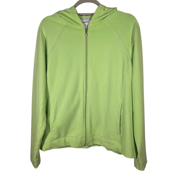 Pendleton Green Cotton Zip Hoodie Jacket Men’s L Lightweight Stretch - Picture 1 of 8